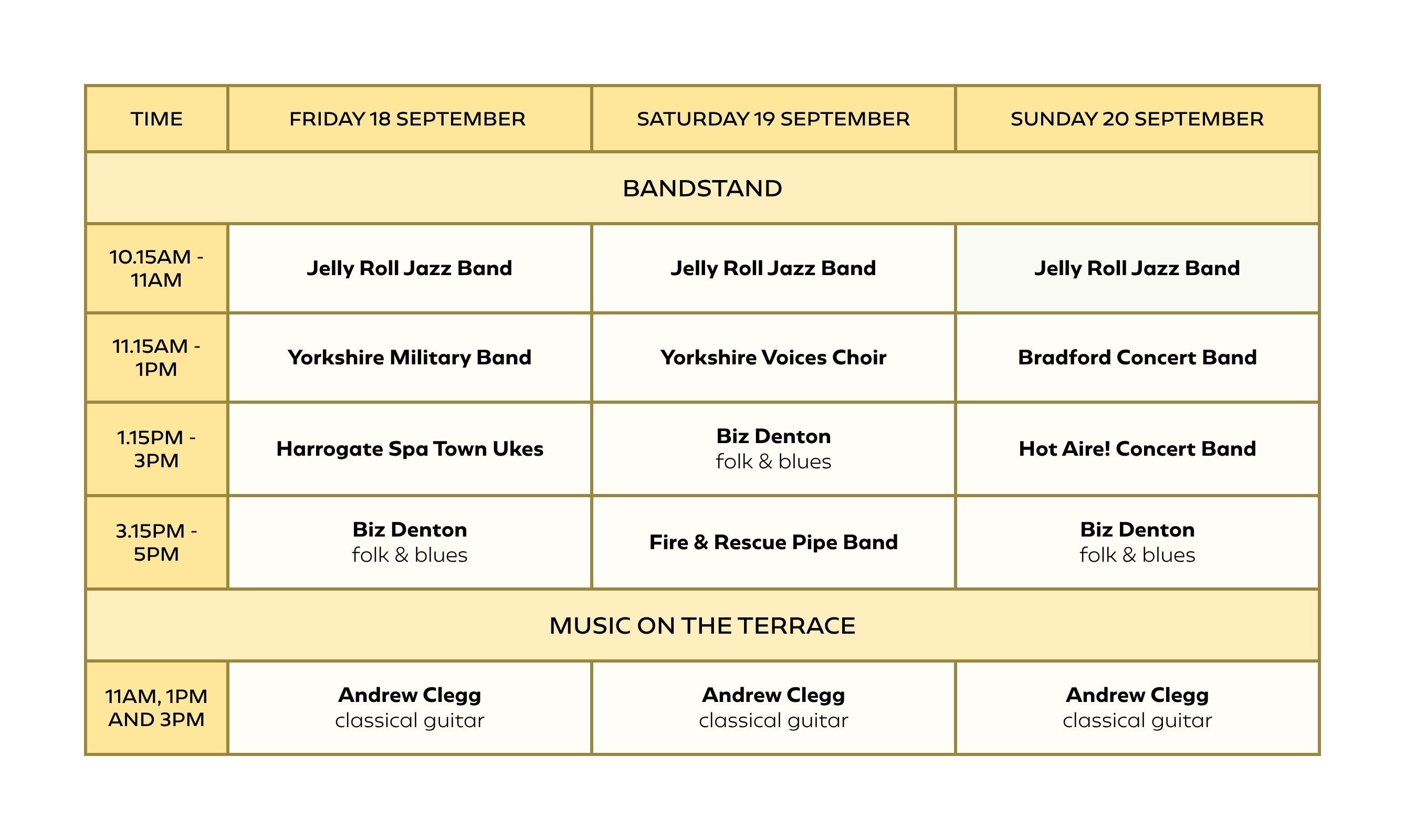 A26 Live Stage Timetables 1338 x 800 px 2676 x 1600 px 1