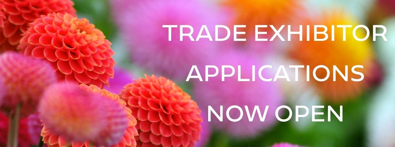 Full width web banner Trade Exhibitor Applications Now Open