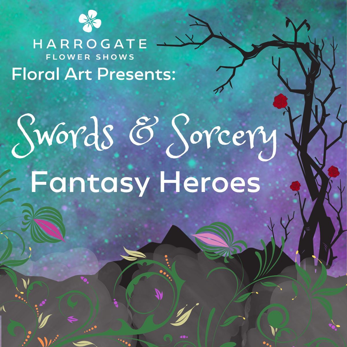 S25 Floral Art Swords Sorcery