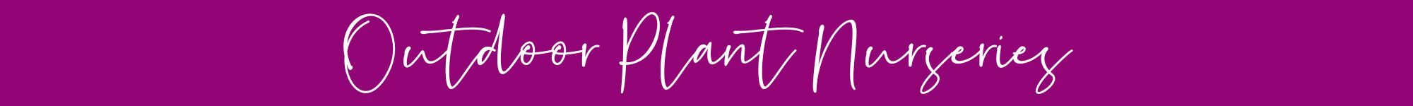 Spring Outdoor Plant Nurseries 1